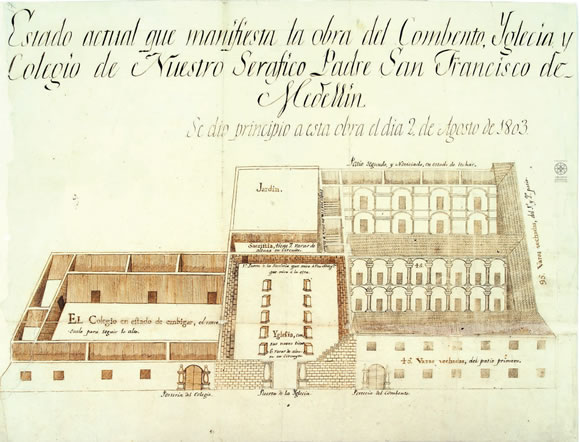 Plano Convento Franciscano 1806